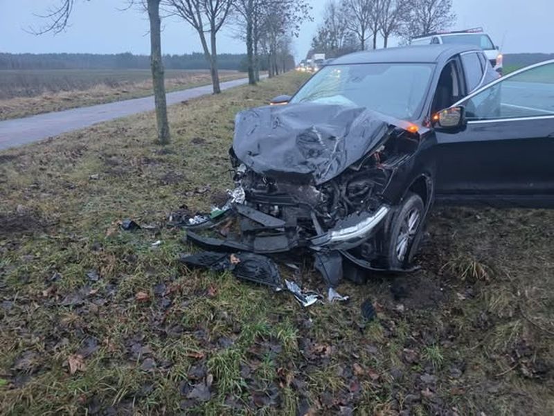 wypadek za Człuchowem