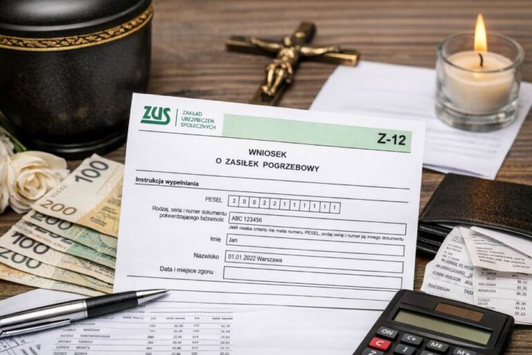 Zasiłek pogrzebowy druk z-12