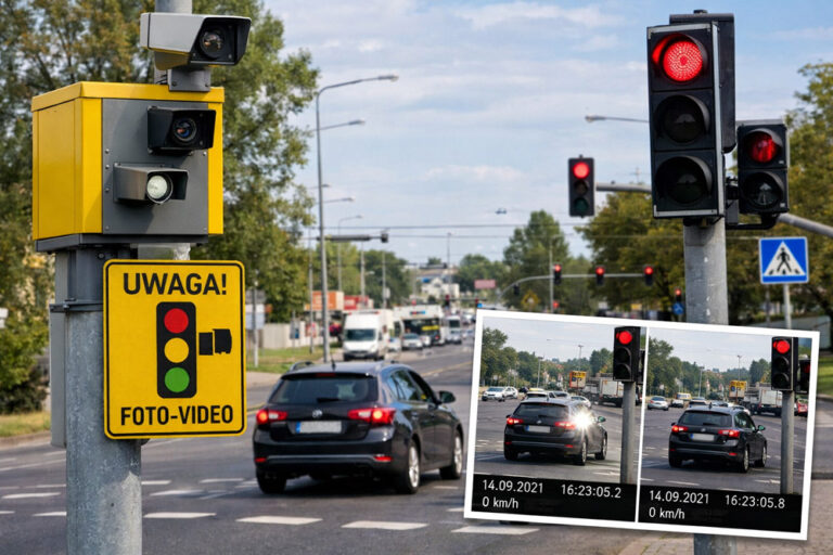Rejestrator przejazdu na czerwonym świetle