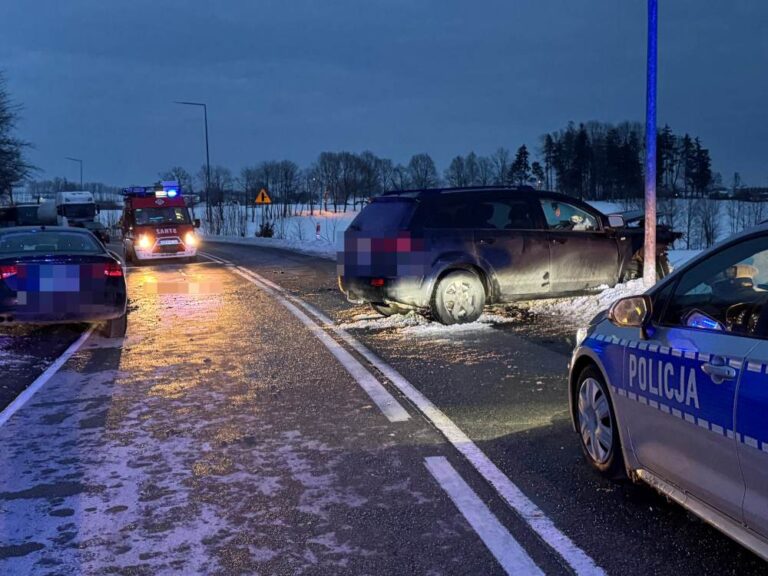 Mokrzyn: poważny wypadek, ranne dzieci
