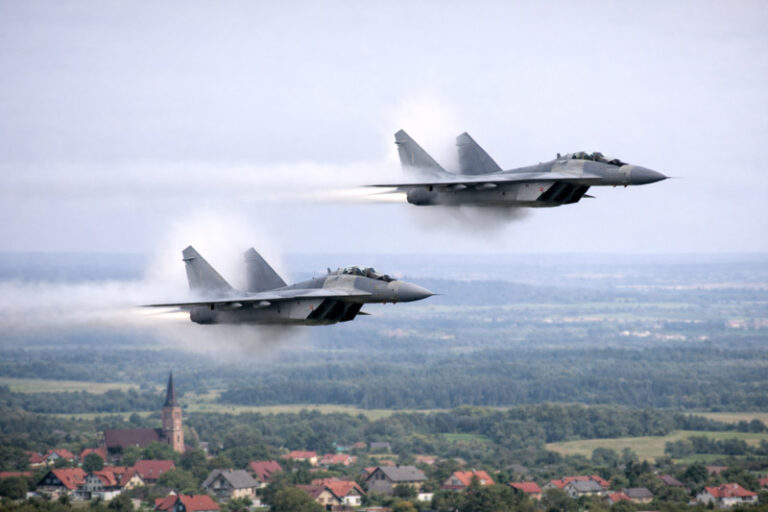 myśliwce nad pomorzem