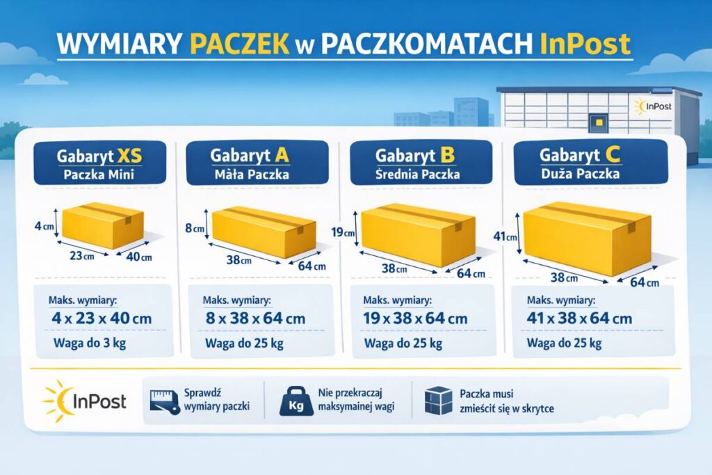 Paczkomat Inpost wymiary