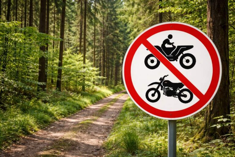 zakaz wjazdu dla quadów i motocykli cross