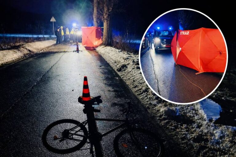 wypadek śmiertelny rowerzysta Słupsk
