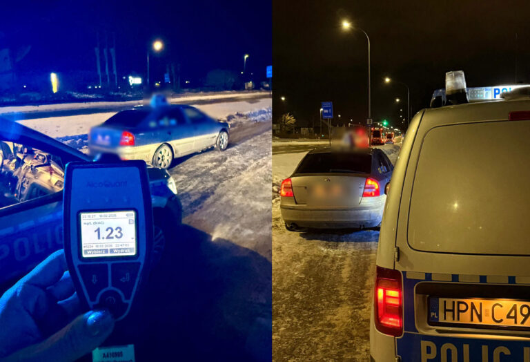 Prawie 3 promile, pasażerowie na pokładzie i ucieczka przed policją