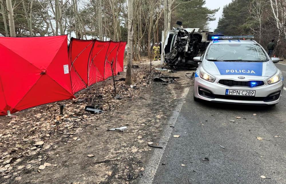 Chałupy czołowe zderzenie