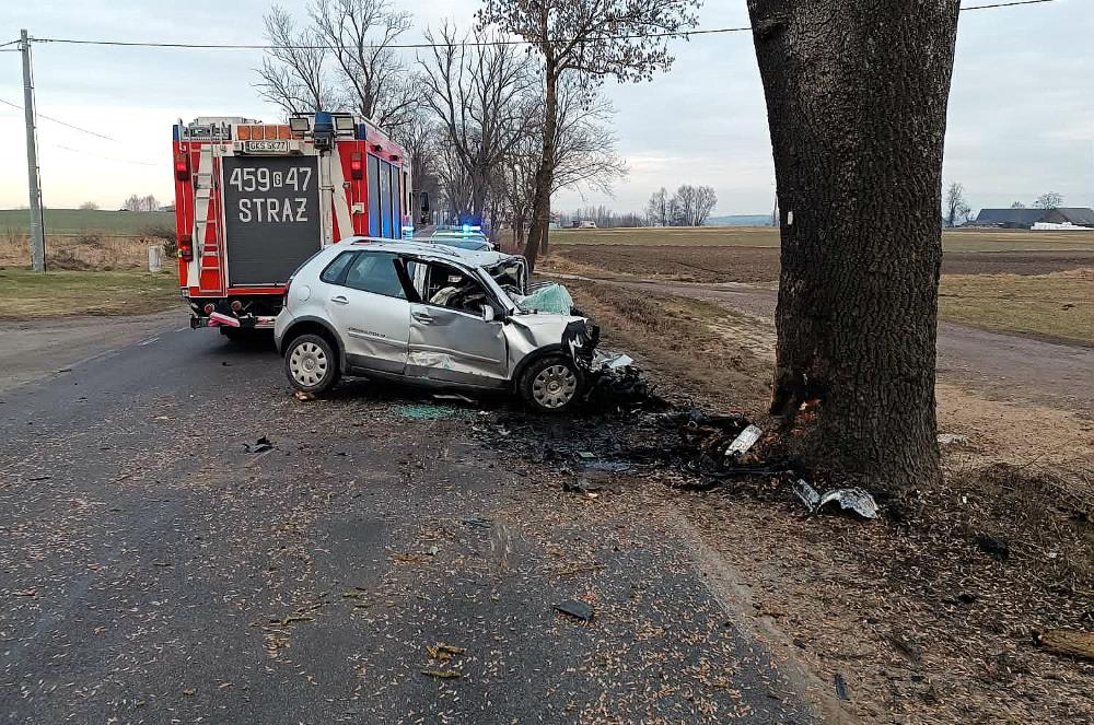 śmiertelny wypadek koło Starej Kiszewy