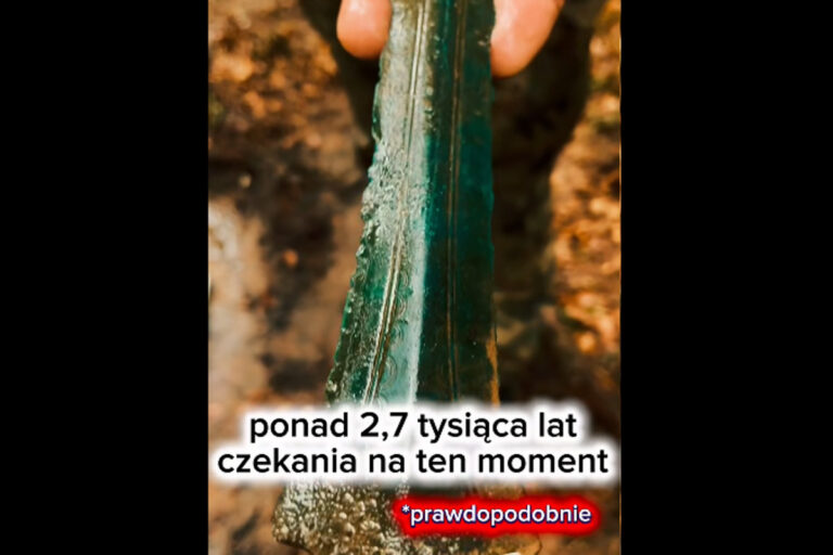 miecz sprzed 2700 lat w Gdańsku