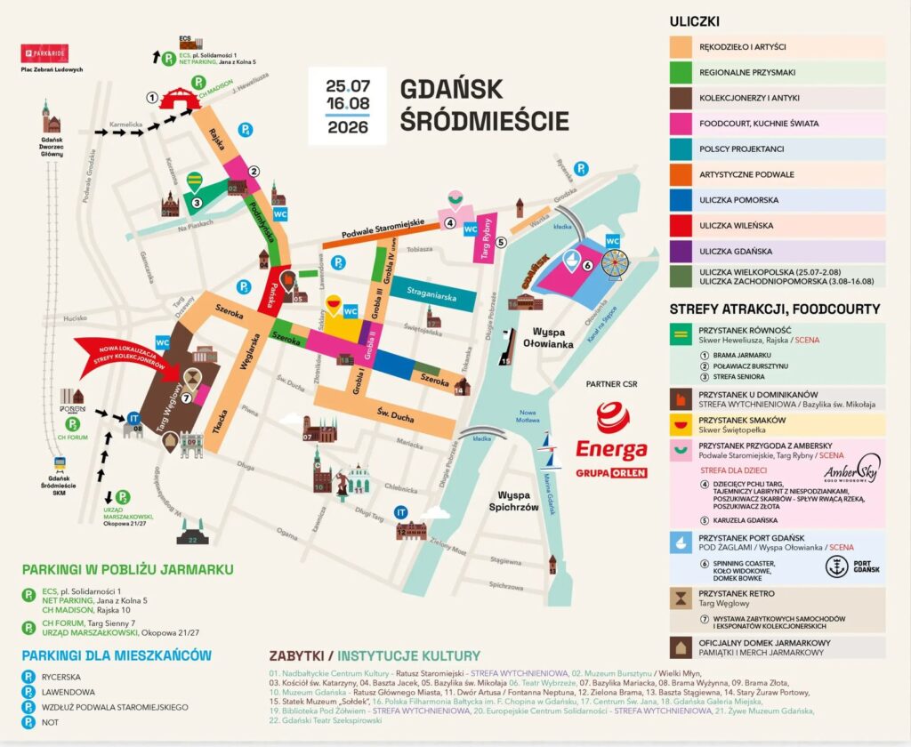 mapa jarmarku