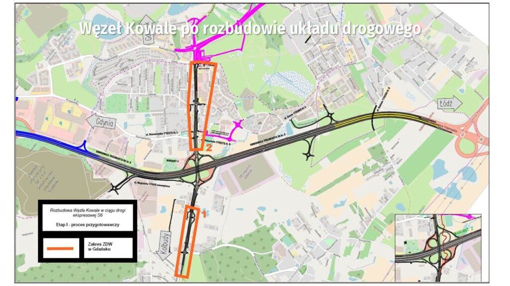 węzeł Kowale po rozbudowie