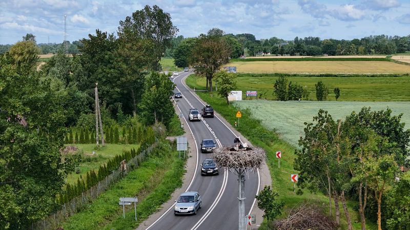 zmodernizowany odcinek drogi wojewódzkiej