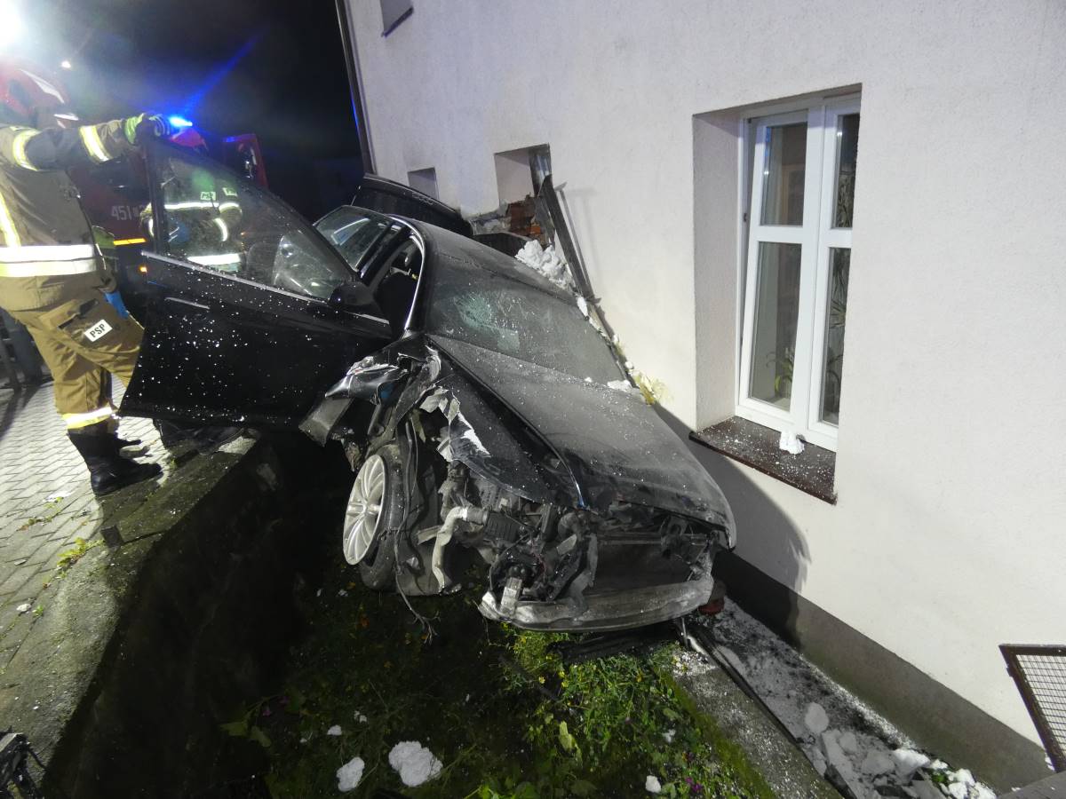 wypadek Audi w Kościerzynie