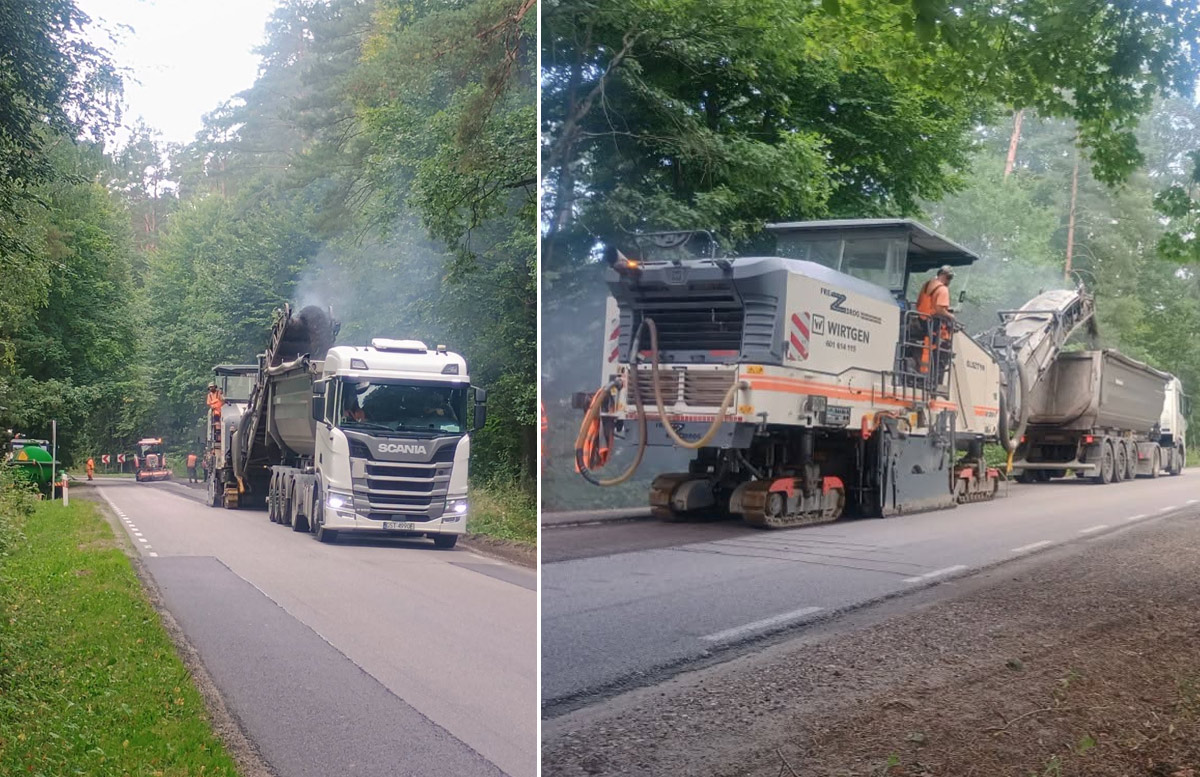 modernizacja DW 237 koło Czerska