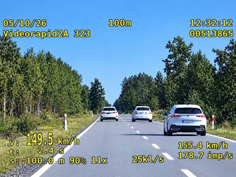 18-latek pędził Audi blisko 150 km/h na DK20 – policjanci zatrzymali mu prawo jazdy